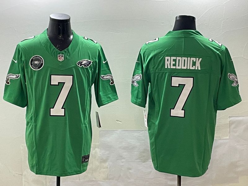Men Philadelphia Eagles #7 Reddick Green three generations 2025 Nike Vapor Limited NFL Jersey style 5->philadelphia eagles->NFL Jersey